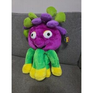 HTF Hi-5 High Five purple green 18” Hand Puppet Plush Stuffed Toy Very Rare NWT